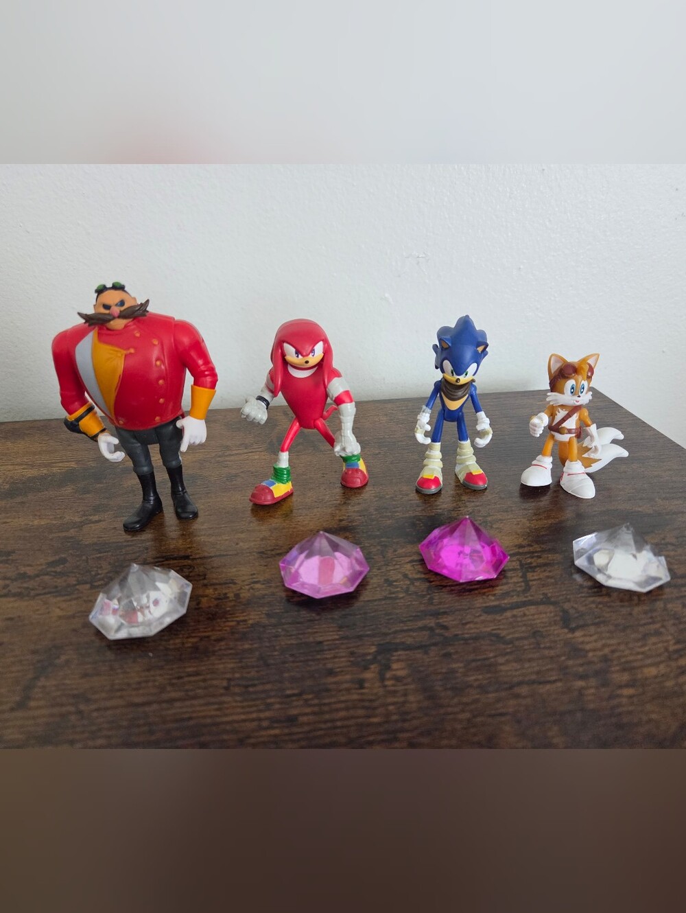 Tomy Sonic Boom Action Figure Lot Of 4 - Sonic, Knuckles, Tails, Eggman